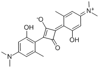 (4E)-2-[4-(dimethylamino)-2-hydroxy-6-methylphenyl]-4-[4-(dimethyliminio)-2-hydroxy-6-methyl-2,5-cyclohexadien-1-ylidene]-3-oxo-1-cyclobuten-1-olate Structure,98523-15-0Structure