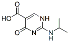 1,6-Dihydro-2-[(1-methylethyl)amino]-6-oxo-5-pyrimidinecarboxylic acid Structure,98594-72-0Structure