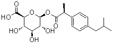 Dexibuprofen-acyl-β-d-glucuronide Structure,98649-76-4Structure