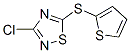 3-Chloro-5-(thiophen-2-ylthio)-1,2,4-thiadiazole Structure,98816-24-1Structure