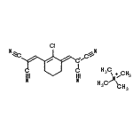 N,n,n-trimethyl-methanaminium salt with [[2-chloro-3-(2,2-dicyanoethenyl)-2-cyclohexen-1-ylidene]methyl]propanedinitrile (1:1) Structure,98826-77-8Structure