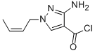 1H-pyrazole-4-carbonyl chloride, 3-amino-1-(2-butenyl)-(9ci) Structure,99007-18-8Structure