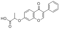 2-[(4-Oxo-3-phenyl-4H-chromen-7-yl)oxy]propanoic acid Structure,99007-90-6Structure