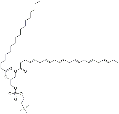 1-Docosahexaenoyl-2-stearoyl-sn-glycero-3-phosphocholine Structure,99264-99-0Structure