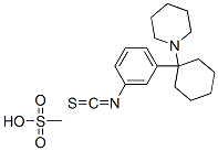 1-[1-(3-Isothiocyanatophenyl)cyclohexyl]piperidine methanesulfonate (1:1) Structure,99287-12-4Structure