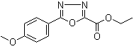 5-(4-Methoxyphenyl)-1,3,4-oxadiazole-2-carboxylic acid ethyl ester Structure,99367-44-9Structure