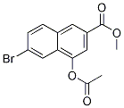 4-(Acetyloxy)-6-bromo-2-naphthalenecarboxylic acid methyl ester Structure,99660-52-3Structure