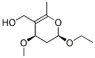 2H-pyran-5-methanol,2-ethoxy-3,4-dihydro-4-methoxy-6-methyl-,cis-(9ci) Structure,99789-28-3Structure