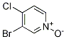 3-Bromo-4-chloropyridine1-oxide Structure,99839-30-2Structure