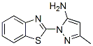 2-Benzothiazol-2-yl-5-methyl-2H-pyrazol-3-ylamine Structure,99845-70-2Structure