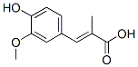 3-(4-Hydroxy-3-methoxy-phenyl)-2-methyl-acrylic acid Structure,99865-71-1Structure