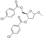 1-Methoxy-3,5-bis-(4-chlorobenzoyl)-2-deoxy-d-ribose Structure,99886-53-0Structure