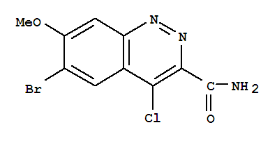 6-Bromo-4-chloro-7-methoxycinnoline-3-carboxamide Structure,1041853-24-0Structure