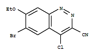 6-Bromo-4-chloro-7-ethoxycinnoline-3-carbonitrile Structure,1041853-28-4Structure