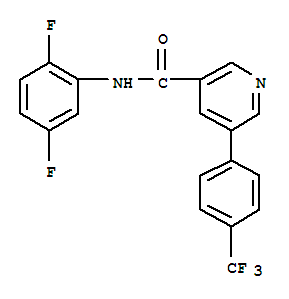 N-(2,5-difluorophenyl)-5-[4-(trifluoromethyl)phenyl]-3-pyridinecarboxamide Structure,1057089-78-7Structure