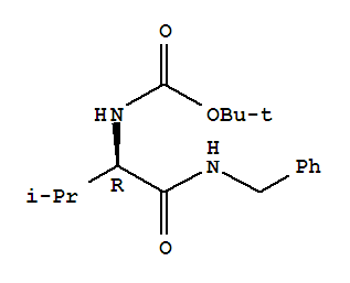 N-[(1r)-2-methyl-1-[[(phenylmethyl)amino]carbonyl]propyl]carbamic acid 1,1-dimethylethyl ester Structure,1064133-11-4Structure