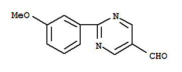 2-(3-Methoxyphenyl)-5-pyrimidinecarboxaldehyde Structure,1119398-70-7Structure