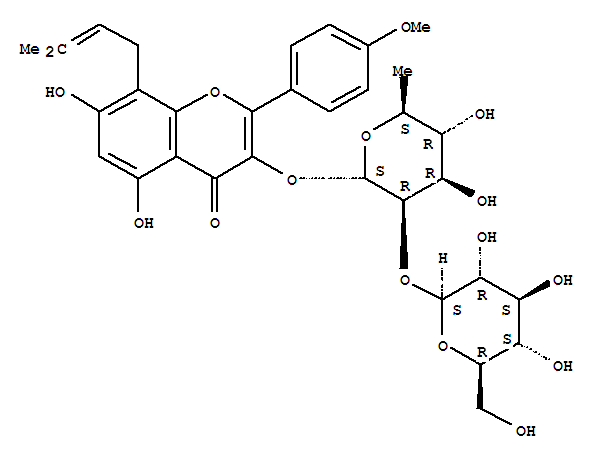 2’’-O-rhamnosyl icariside ii Structure,118525-35-2Structure