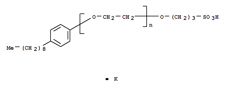 Poly(ethylene glycol) 4-nonylphenyl 3-sulfopropyl ether, potassium salt Structure,119438-10-7Structure