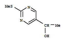 1-(2-(Methylthio)pyrimidin-5-yl)ethanol Structure,120717-47-7Structure