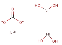 Nickel(ii) carbonate hydroxide tetrahydrate Structure,12607-70-4Structure