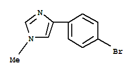 1H-Imidazole, 4-(4-bromophenyl)-1-methyl- Structure,136350-70-4Structure