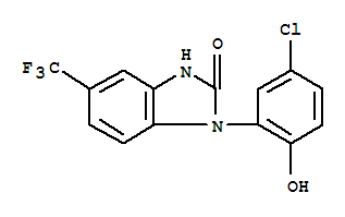 5-Trifluoromethyl-2,3-dihydro-1-(5-chloro-2-hydroxyphenyl)-1h-2-oxo-benzimidazole Structure,141797-92-4Structure