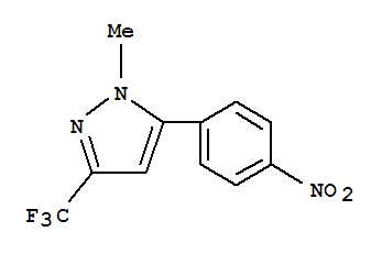 1H-Pyrazole, 1-methyl-5-(4-nitrophenyl)-3-(trifluoromethyl)- Structure,142623-20-9Structure