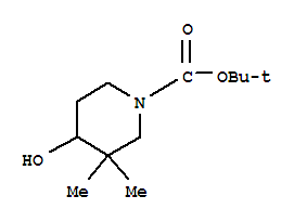 1-Piperidinecarboxylic acid, 4-hydroxy-3,3-dimethyl-, 1,1-dimethylethyl ester Structure,143306-65-4Structure