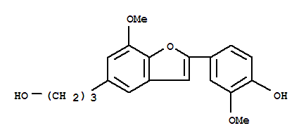 2-(4-HYdroxy-3-methoxyphenyl)-7-methoxy-5-benzofuranpropanol Structure,144735-57-9Structure