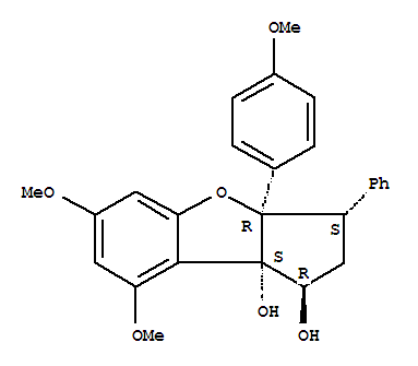 Rocaglaol Structure,147059-46-9Structure