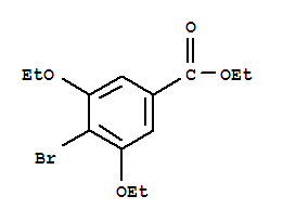 Benzoic acid, 4-bromo-3,5-diethoxy-, ethyl ester Structure,149517-92-0Structure