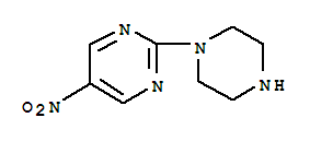 Pyrimidine, 5-nitro-2-(1-piperazinyl)- Structure,153466-03-6Structure