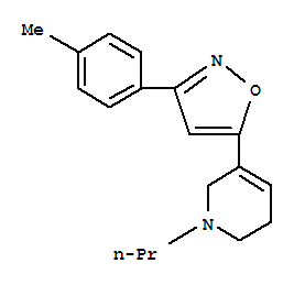 1,2,3,6-Tetrahydro-5-[3-(4-Methylphenyl)-5-Isoxazolyl]-1-Propyl-Pyridine Structure,154130-99-1Structure