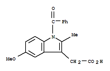 1-Benzoyl-5-methoxy-2-methyl-1h-indole-3-acetic acid Structure,1601-19-0Structure