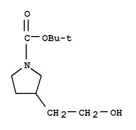 Tert-butyl 3-(2-hydroxyethyl)pyrrolidine-1-carboxylate Structure,160132-54-7Structure