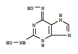 9H-purine-2,6-diamine,n2,n6-dihydroxy- Structure,16033-27-5Structure