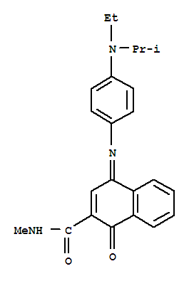 4-[[4-[Ethyl(1-methylethyl)amino]phenyl]imino]-1,4-dihydro-N-methyl-1-oxo-2-Naphthalenecarboxamide Structure,161358-44-7Structure