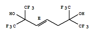 3-Heptene-2,6-diol,1,1,1,7,7,7-hexafluoro-2,6-bis(trifluoromethyl)-, (3e)- Structure,16202-99-6Structure