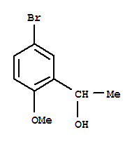 Benzenemethanol, 5-bromo-2-methoxy-α-methyl- Structure,16602-17-8Structure