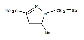 5-Methyl-1-(phenylmethyl)-1h-pyrazole-3-carboxylic acid Structure,17607-80-6Structure