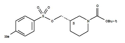 Tert-butyl (3s)-3-({[(4-methylphenyl)sulfonyl]oxy}methyl)piperidine-1-carboxylate Structure,191092-08-7Structure