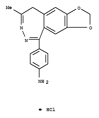 4-(8-Methyl-9h-[1,3]dioxolo[4,5-h][2,3]benzodiazepin-5-yl)aniline hydrochloride (1:1) Structure,192065-56-8Structure