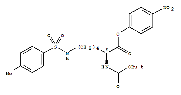 Nα-boc-nε-4-toluenesulfonyl-l-lysine 4-nitrophenyl ester Structure,200943-66-4Structure