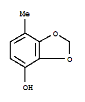 1,3-Benzodioxol-4-ol, 7-methyl- Structure,200959-14-4Structure