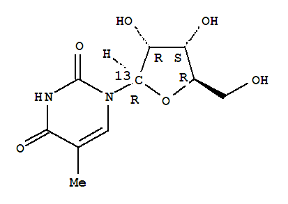 5-Methyluridine-1’-13c Structure,201996-60-3Structure