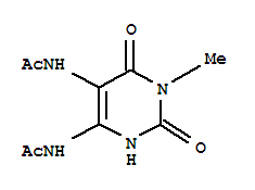 Acetamide, n,n-(1,2,3,6-tetrahydro-1-methyl-2,6-dioxo-4,5-pyrimidinediyl)bis-(9ci) Structure,202121-51-5Structure