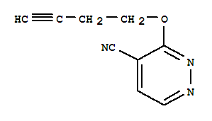 4-Pyridazinecarbonitrile,3-(3-butynyloxy)-(9ci) Structure,202926-96-3Structure