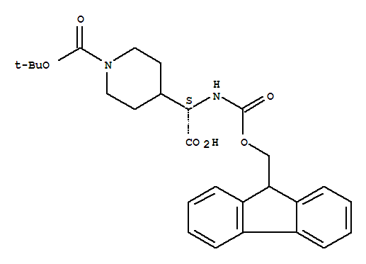 (S)-a-fmoc-d-boc-4-piperidylglycine Structure,204058-24-2Structure