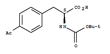 4-Acetyl-n-{[(2-methyl-2-propanyl)oxy]carbonyl}-l-phenylalanine Structure,204856-73-5Structure